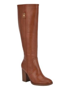 New Cognac Tommy Hilfiger knee boots.